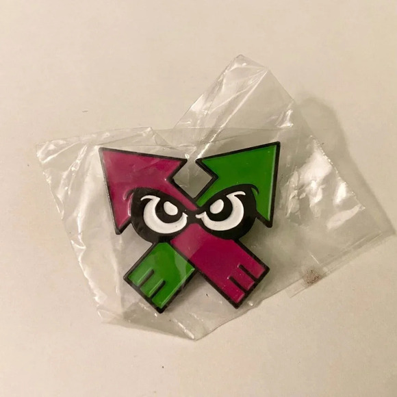 Splatoon Enamel Metal Pin Double Rubber Backing - Picture 6 of 7